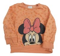 Korálová vzorovaná mikina s Minnie Disney
