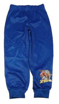 Modré športové tepláky so Spidermanem