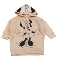 Lososová mikina s Minnie a kapucí Disney