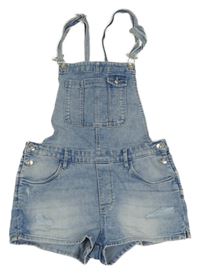 Svetlomodré rifľové na traké kraťasy Denim Co.