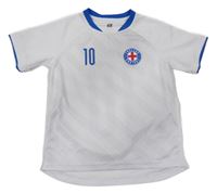 Bílo-modro-šedé fotbalové tričko s číslem - England H&M