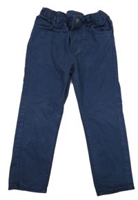Tmavomodré relaxed fit tapered leg rifle H&M