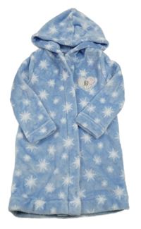 Modrý chlupatý župan s Elsou a kapucí H&M