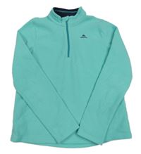 Mátová funkčná fleecová mikina s logom Quechua