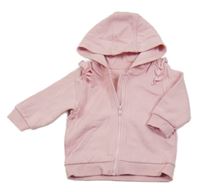 Světlerůžová propínací mikina s kapucí M&S