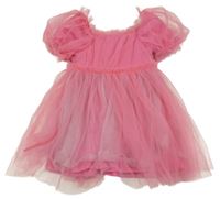 Růžové tylové šaty Ted Baker