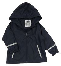 Tmavomodrá nepromokavá jarná bunda s kapucňou Lupilu