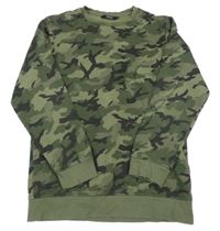 Kaki-čierna army mikina George