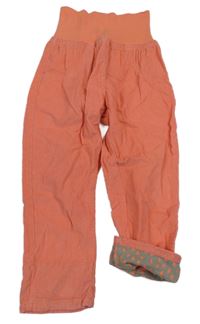 Broskvové menšestrové nohavice Lupilu