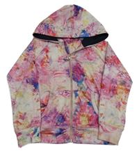 Barevná propínací sportovní mikina s kapucí Pineapple