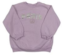 Lila mikina s nápisom Matalan