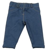 Tmavomodré rifľové legíny Kiabi