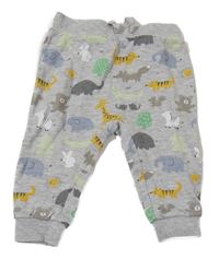 Sivé melírované tepláky so zvieratkami H&M