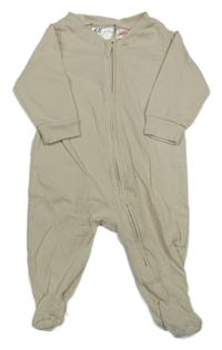Smetanový bavlněný overal H&M