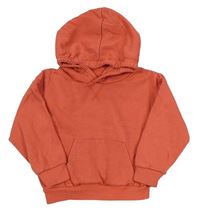 Tmavolososová oversize mikina s vreckom a kapucňou PRIMARk