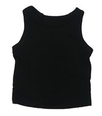 Čierny rebrovaný crop top George