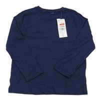 Nové - tmavomodré triko s kapsou F&F