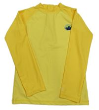 Žluto-tmavožluté UV triko s nášivkou LEIGH TUCKER