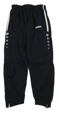 Černé sportovní tepláky s logem JAKO
