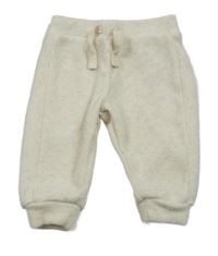 Smotanové melírované rebrované tepláky PRIMARK