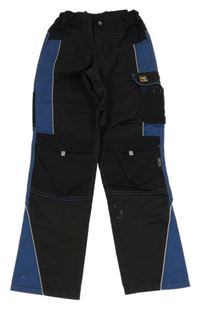 Černo-modré pracovní kalhoty s kapsou ACTIVE TOUCH