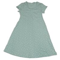 Světleolivové šaty s kytičkami PRIMARK