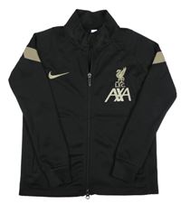 Černo-béžová sportovní fotbalová propínací mikina L.F.C. Nike