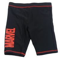 Černé nohavičkové plavky s nápisem Marvel George