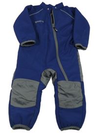 Safírovo-šedá softshellová zateplená kombinéza Jako-o