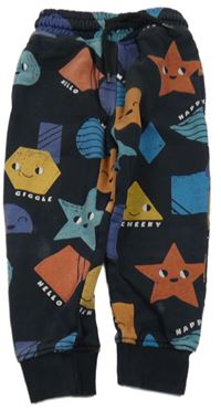 Černé tepláky s obrazci Next