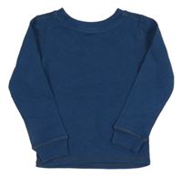 Tmavomodré žebrované spodní triko M&S