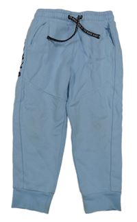 Světlemodré tepláky s nápisem Baker