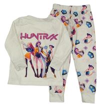 Bílé pyžamo s Huntrx