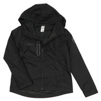 Černá šusťáková nepromokavá funkční bunda s kapucí Kipsta