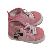 Ružové sametovo/textilní cápačky s Minnie Primark vel. 18