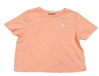 Neónově oranžové crop tričko Matalan