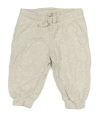 Smotanové melírované tepláky H&M