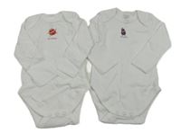 2x bílé body s obrázkem C&A