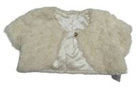 Smotanové kožušinové podšité bolerko