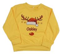 Žltá ľahká mikina so sobom