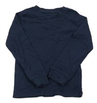 Tmavomodré rebrované tričko M&S