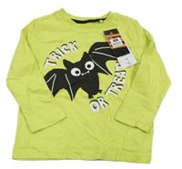 Nové - zelené tričko s netopýrem F&F