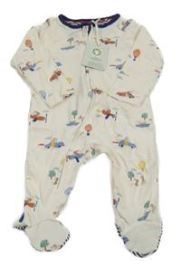 Nové - smetanový overal s obrázky John Lewis