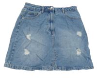 Světlemodrá riflová sukně s prošoupáním George