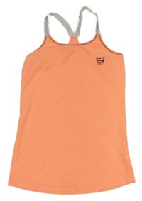 Neonově oranžový top 