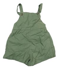 Nové - zelené plátěné laclové kraťasy shein