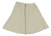 Smotanová pletená prepínaci sukňa Zara