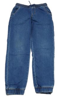 Modré teplákové cuff rifle Denim Co.