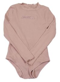 Růžové žebrované body s nápisem Reserved