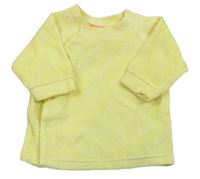 Žlté zamatové prepínaci tričko Ergee